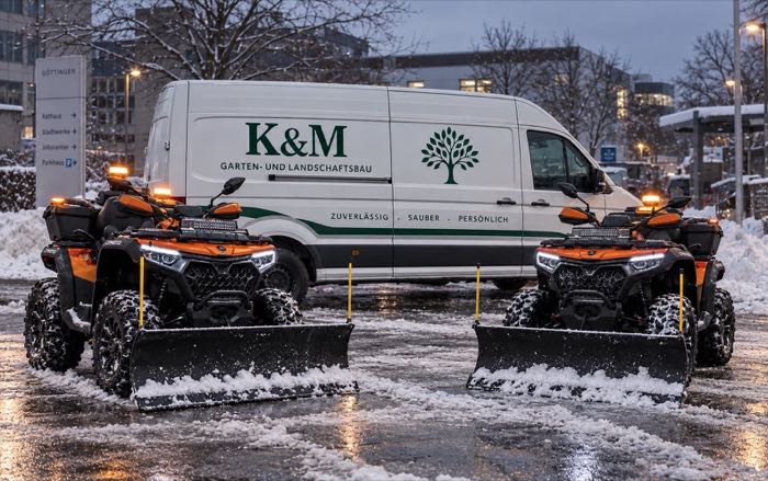 Räumfahrzeuge im Einsatz